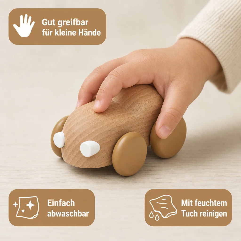 Liewood Holzauto "Ilona" goldenes caramel