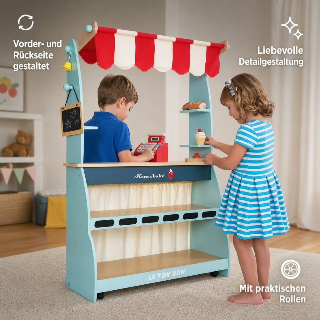 Le Toy Van Verkaufsstand und Café Honeybake