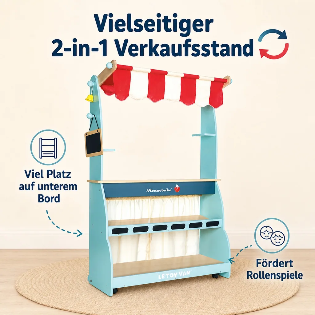 Le Toy Van Verkaufsstand und Café Honeybake