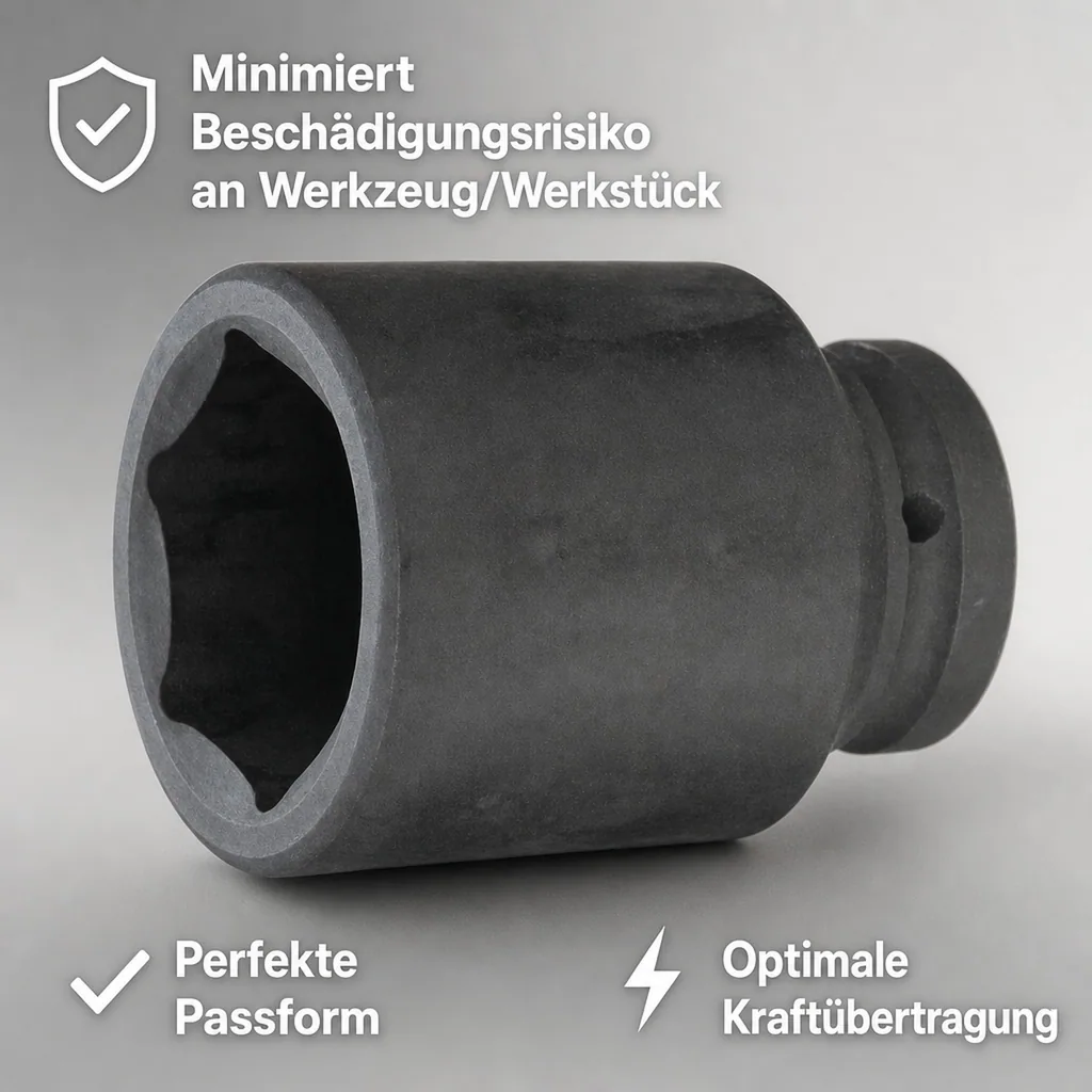 Schlagschraubernuss 3/4 Zoll, 24mm Nuss, Cr-Mo, Industriequalität