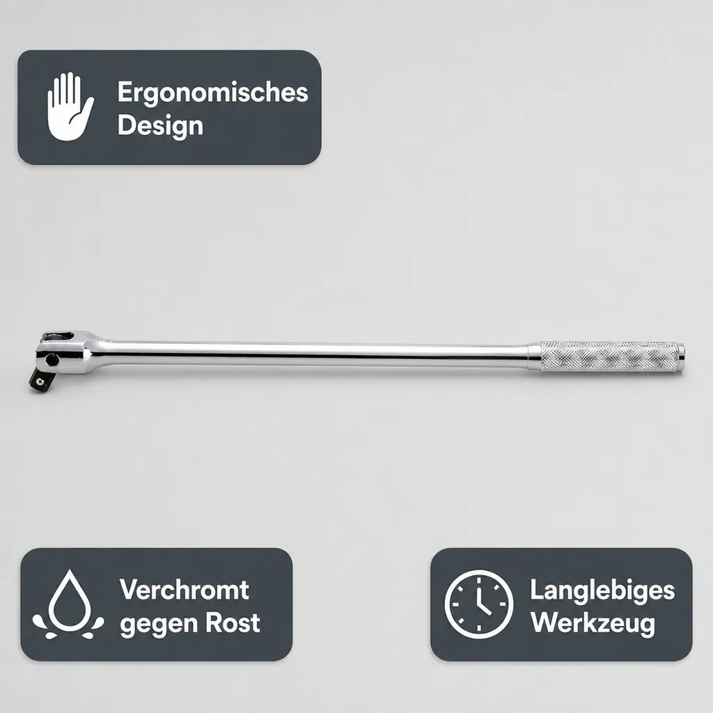 Gelenkgriff 3 4, Knebel, Drehstange, Quergriff 600mm
