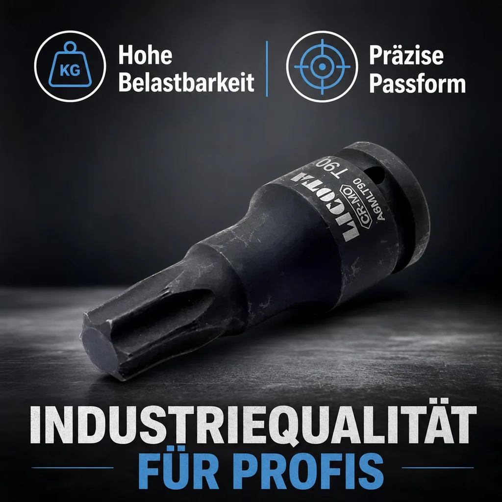 Innensechskant Nuss, 3/4 Zoll, T80, Schlagschrauber, Industriequalität