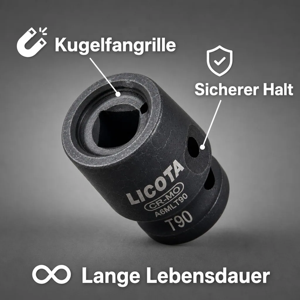 Innensechskant Nuss, T90, 3/4 Zoll, Schlagschrauber Nuss