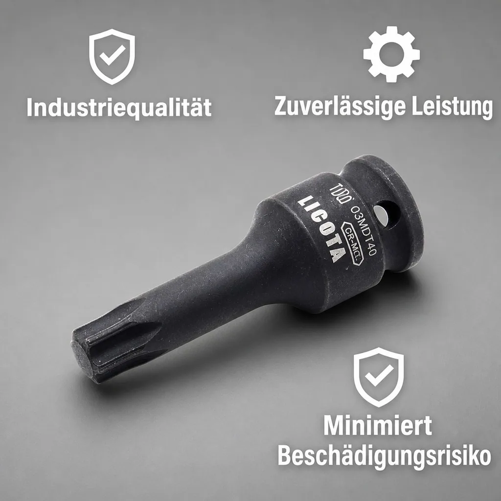 Innensechskant Nuss T40, 3/8 Zoll, Cr-Mo Schlagschrauber Nuss