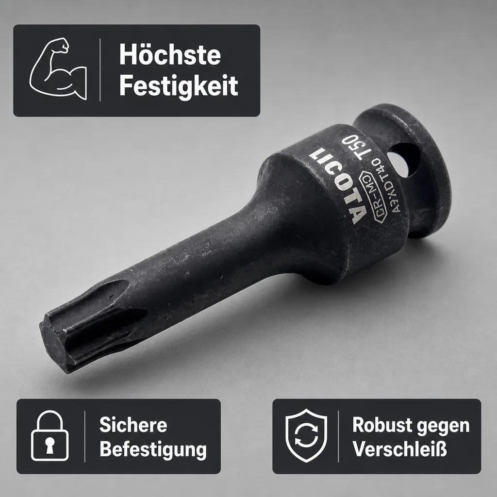 T45 Nuss, Innensechskant Nuss, 3/8 Zoll, Cr-Mo