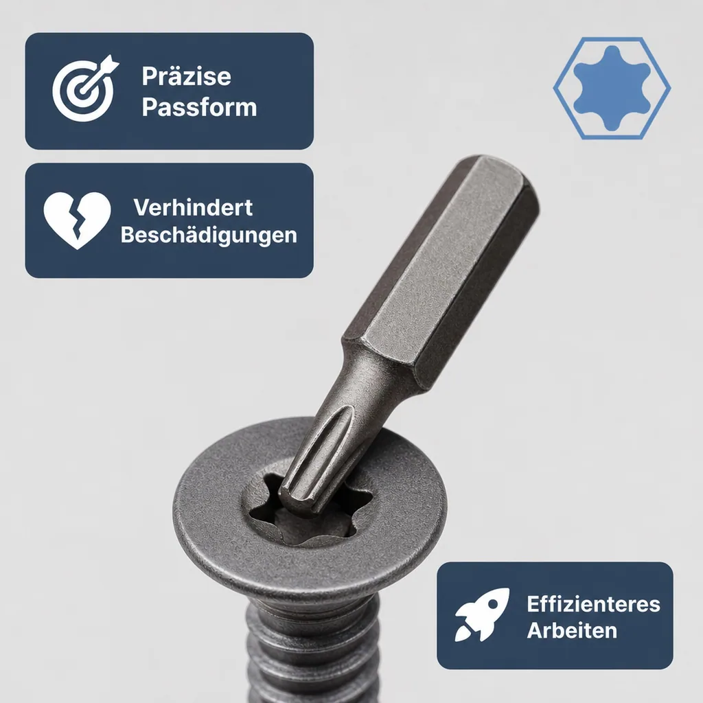 Innensechskant Bit T27, 30mm, S2 Stahl, Schraubendreher Bit