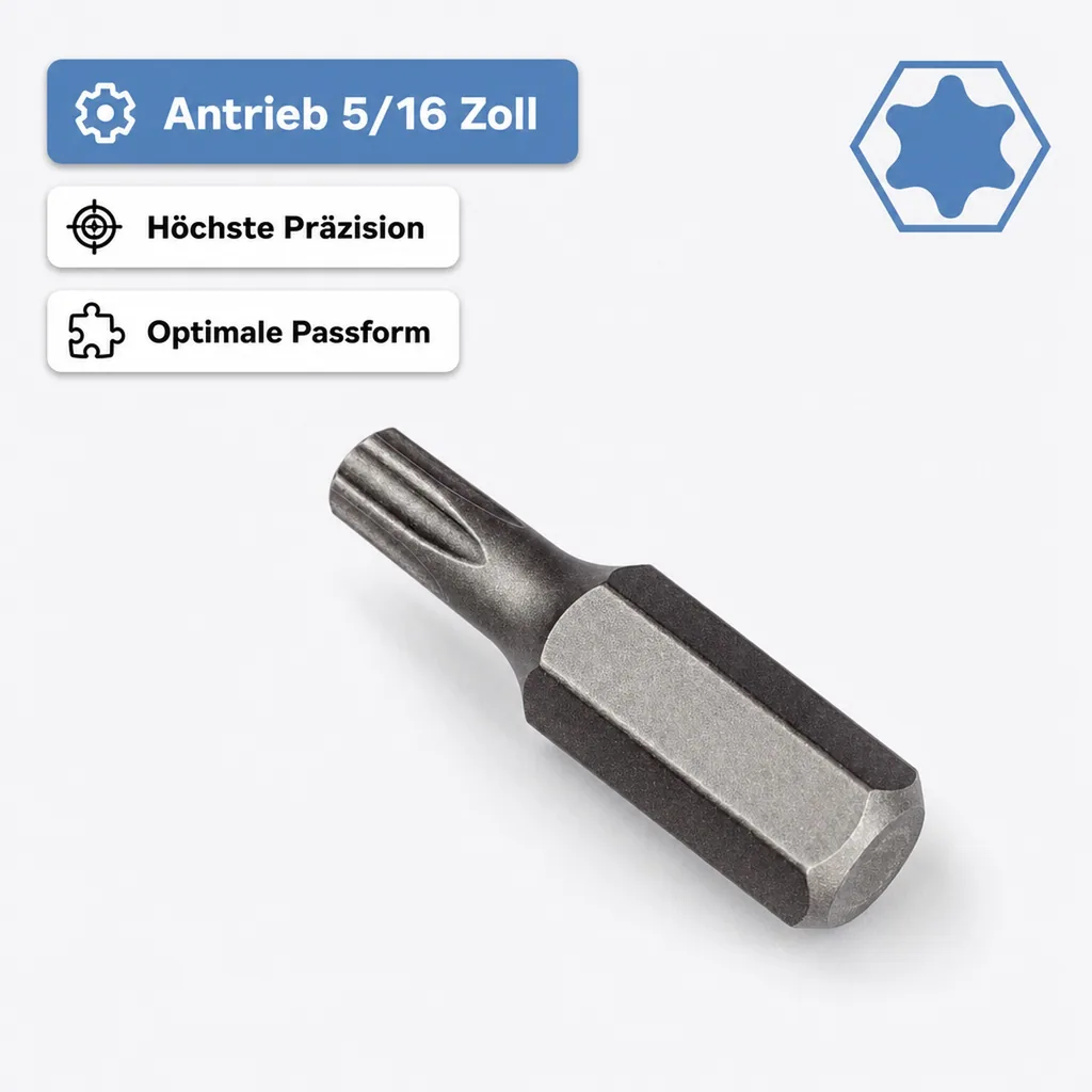 Innensechskant Bit T40, S2 Stahl, 30mm, Werkzeug Bit