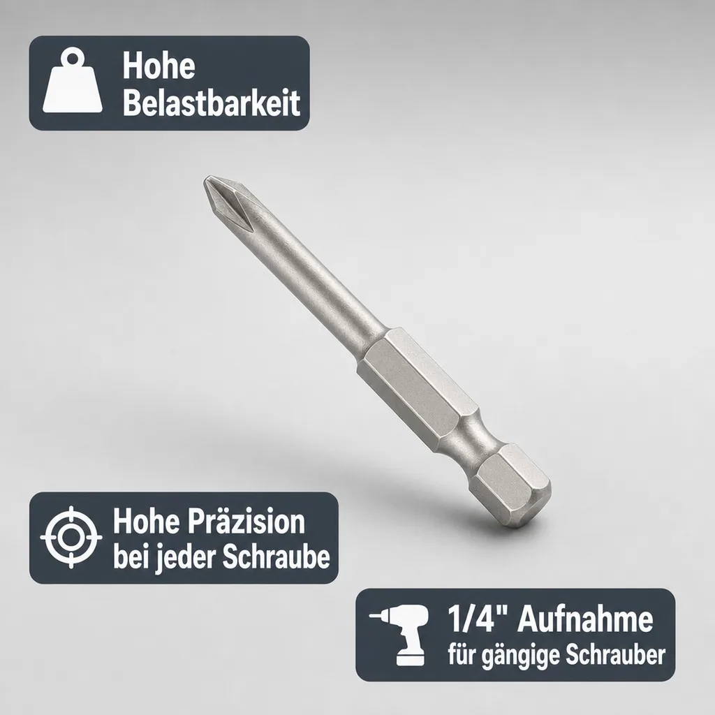 PH3 Bit, Langbit 200mm, S2 Stahl, Industrie Qualität