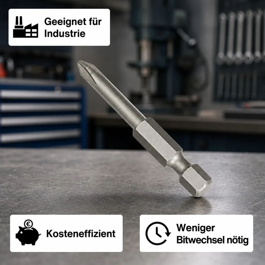 PH3 Bit, Langbit 50mm, S2 Stahl, Industrie Bit