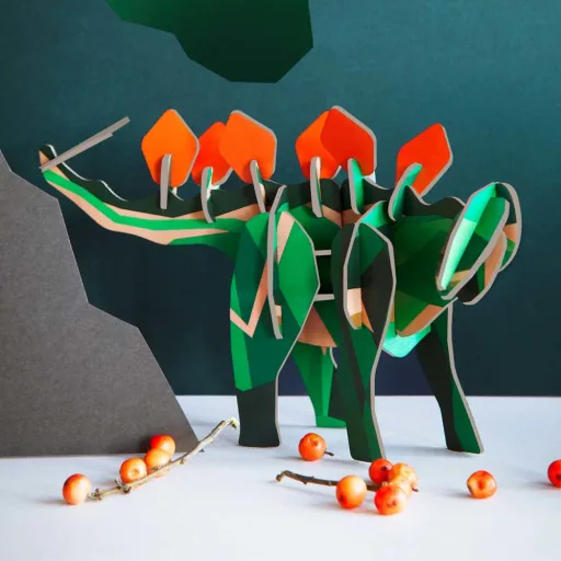 studio ROOF 3D Dinosaurier Stegosaurus Pappe