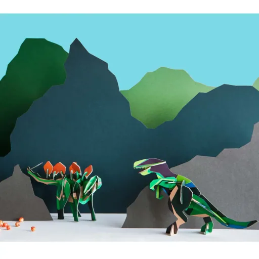 studio ROOF 3D Dinosaurier Stegosaurus Pappe