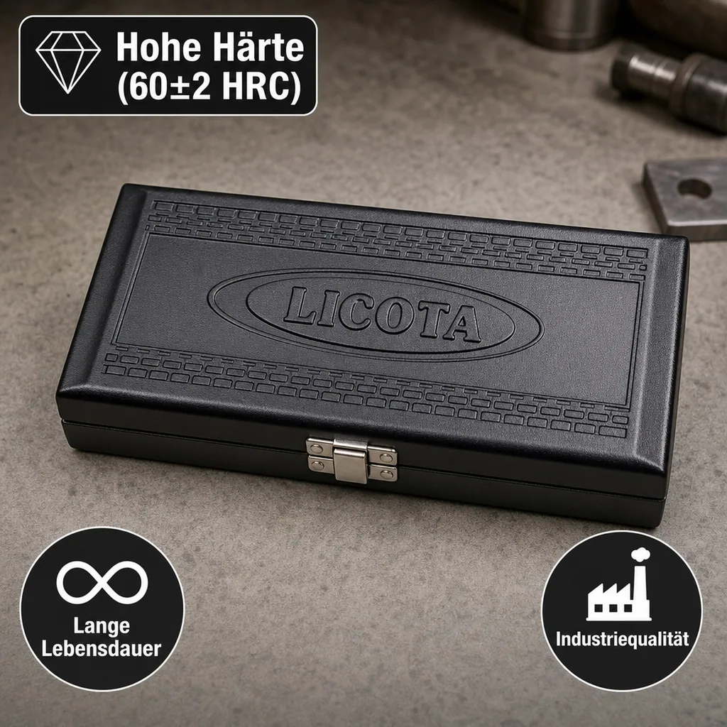 Bit Set, S2 Stahl, 3/8 Zoll, 10mm HEX, H4-H12, 30+75mm,  Bit Halter