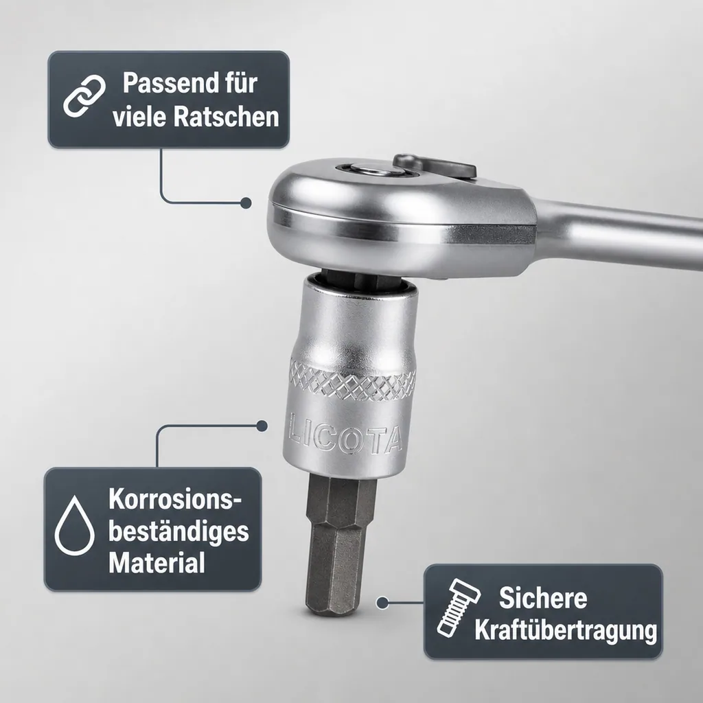 Innensechskant Nuss, 1/2 Zoll H10