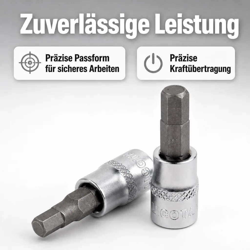 Innensechskant Nuss 1/2 Zoll, H17, Stecknuss, Innensechskant