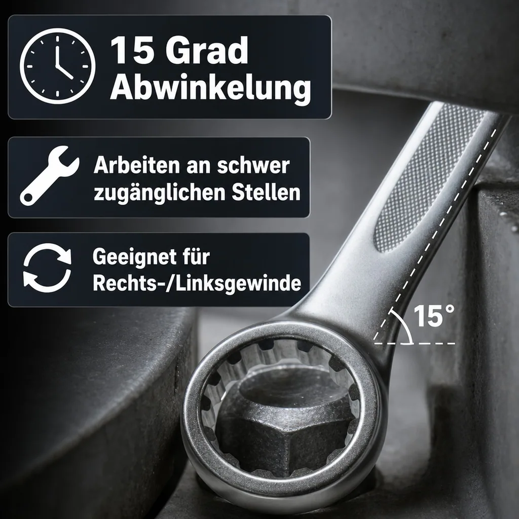 Ringschlüssel 32mm, Maul- Ringschlüssel, Industrie Qualität