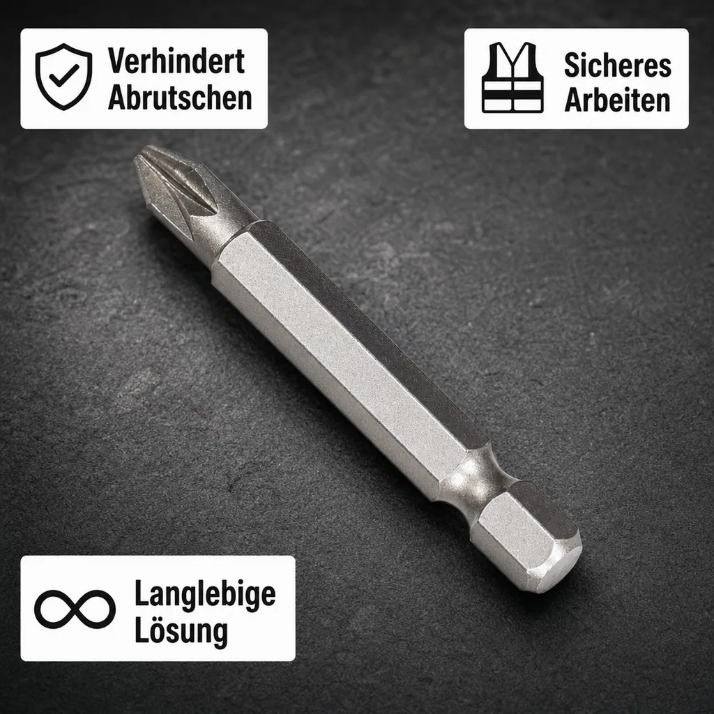 PZ1 Bit, 50mm, S2 Stahl, Kreuzschlitz Pozidrive, Power Bit