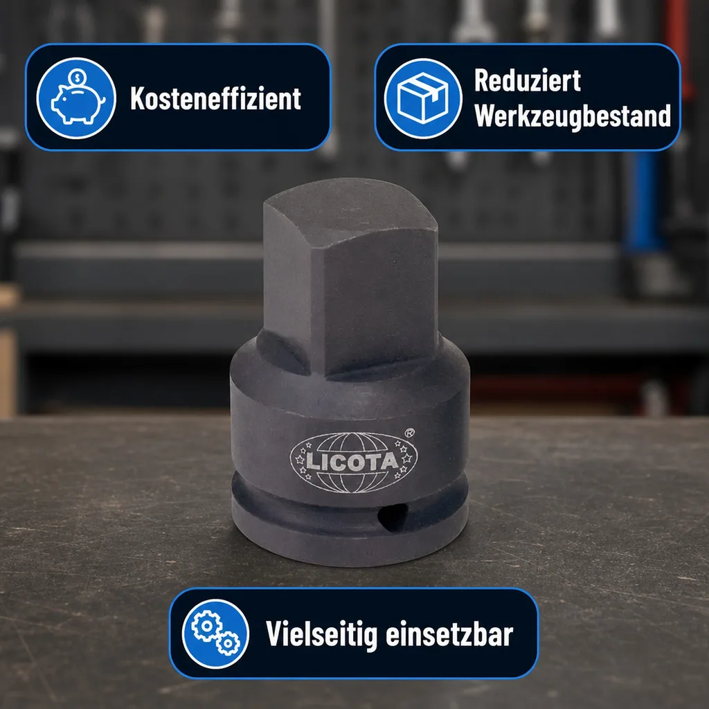 Schlagschrauber Adapter, 3/4 auf 1/2 Zoll, Cr-Mo