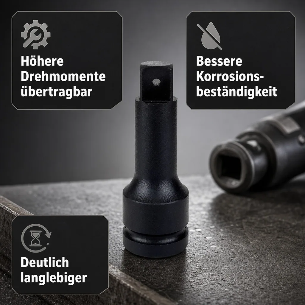 Schlagschrauber Verlängerung 3/4 Zoll, Cr-Mo, 100 mm, Industrie Qualität