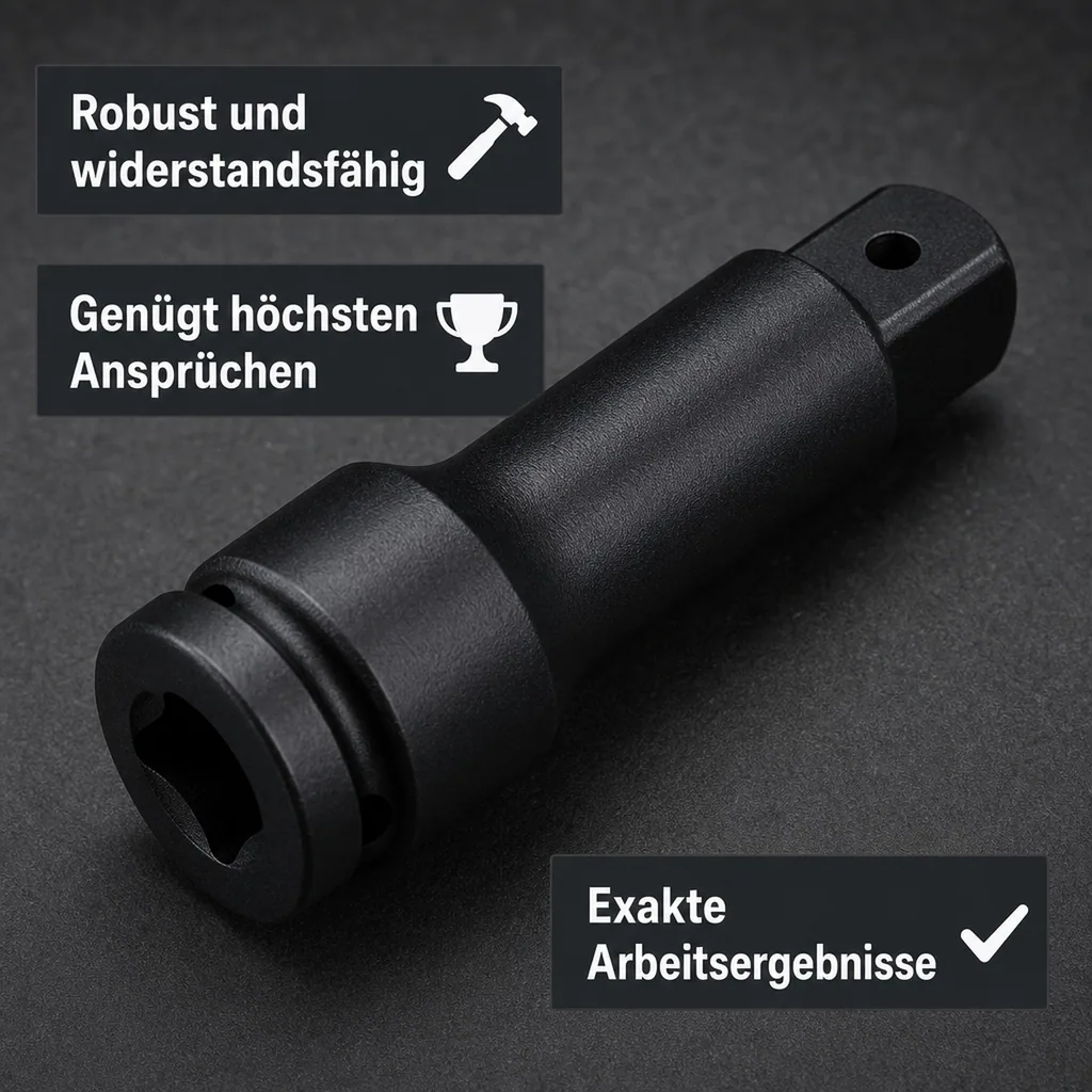 Schlagschrauber Verlängerung 3/4 Zoll, Cr-Mo, 100 mm, Industrie Qualität