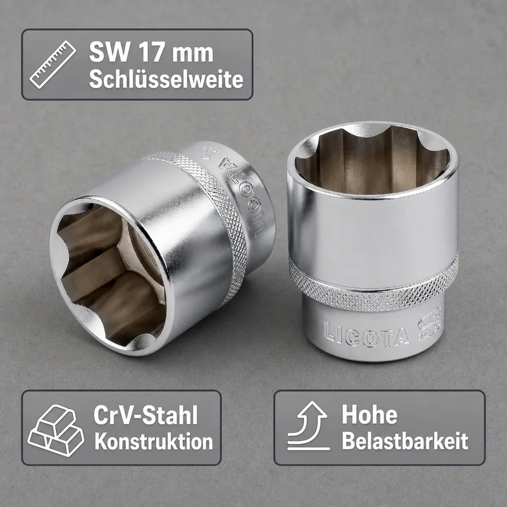 1/2 Zoll Nuss, Steckschlüssel Nuss, Super Lock
