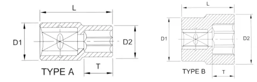 Stecknuss 1/2 Zoll, Superlock, 19mm Nuss, kurze Ausführung