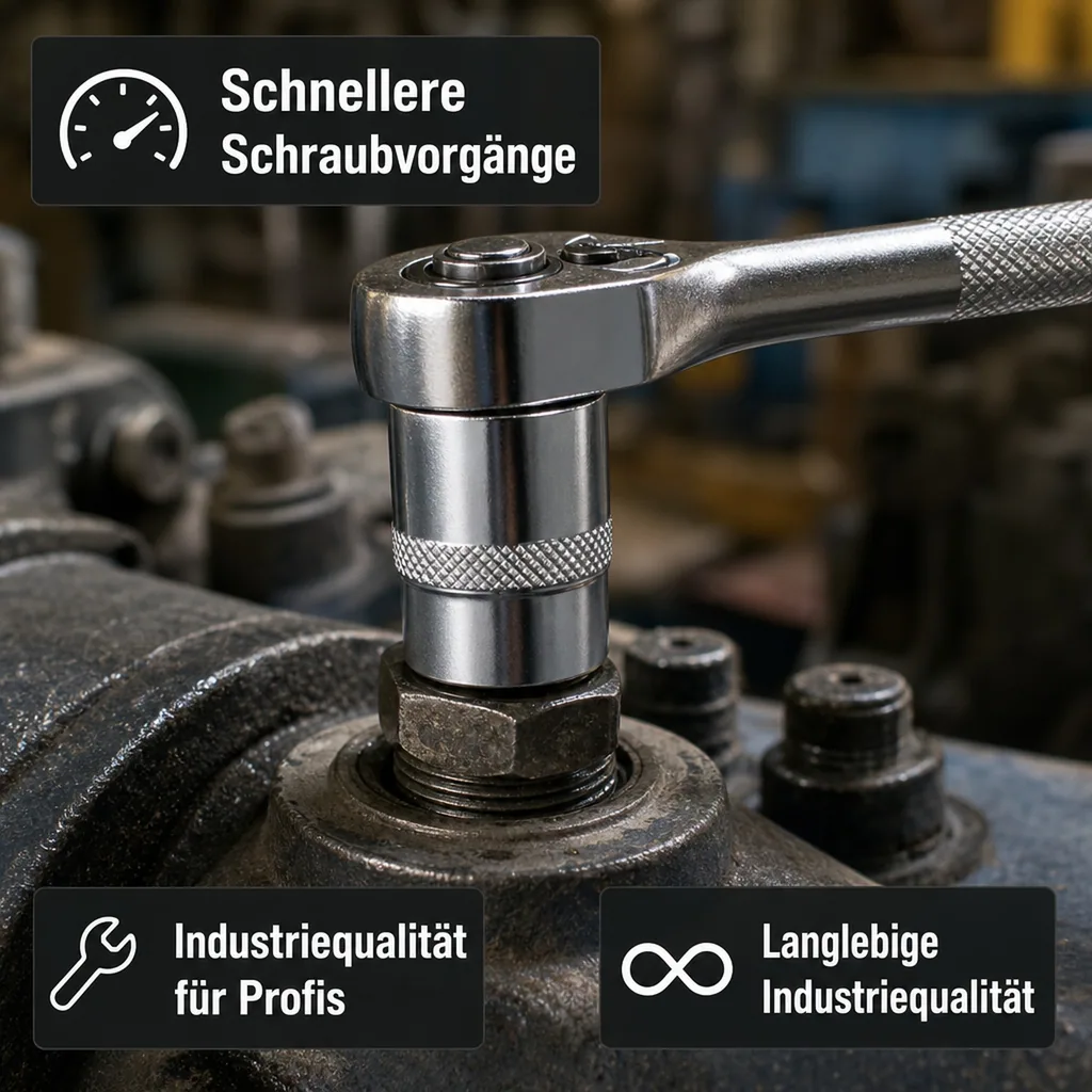 Stecknuss 22mm, 1/2 Zoll Nuss, Industrie Cr-V Superlock