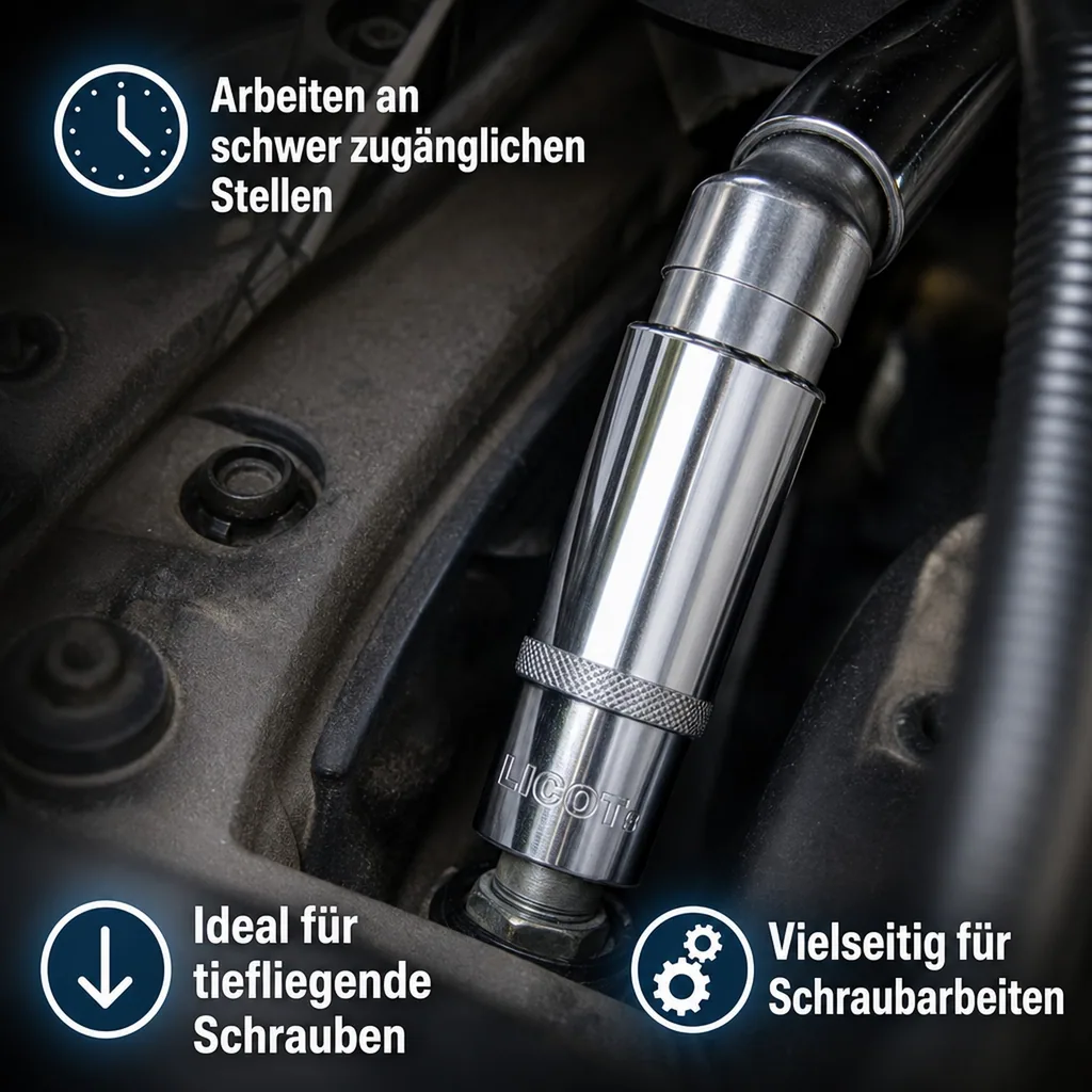 Stecknuss 30mm, 1/2 Zoll Nuss, Lang, 12 Kant, Cr-V