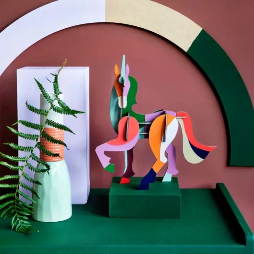 studio ROOF 3D Einhorn Pappe