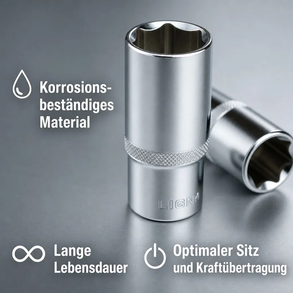 32mm Nuss, Stecknuss, 1/2 Zoll, Langnuss