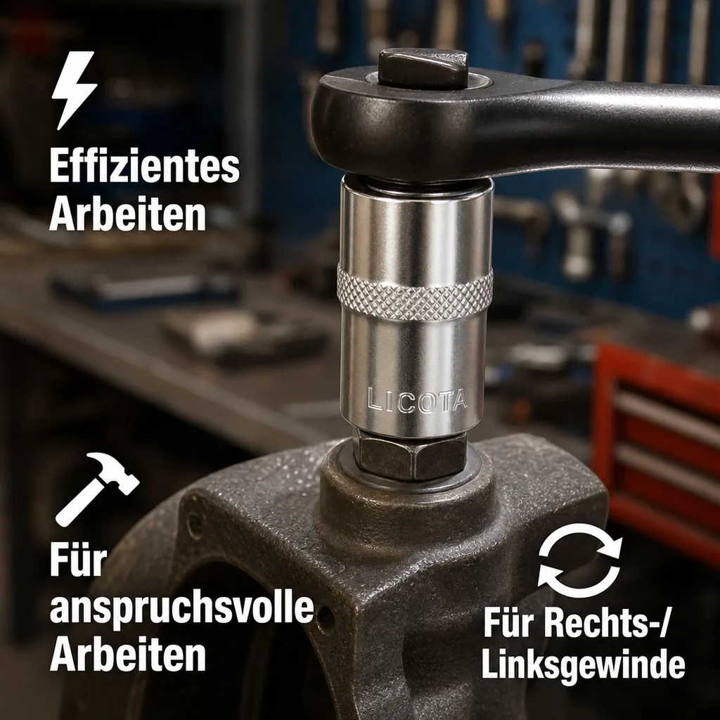 Stecknuss 32mm, 1/2 Zoll, Super-Lock, Cr-V, Industrie Qualität