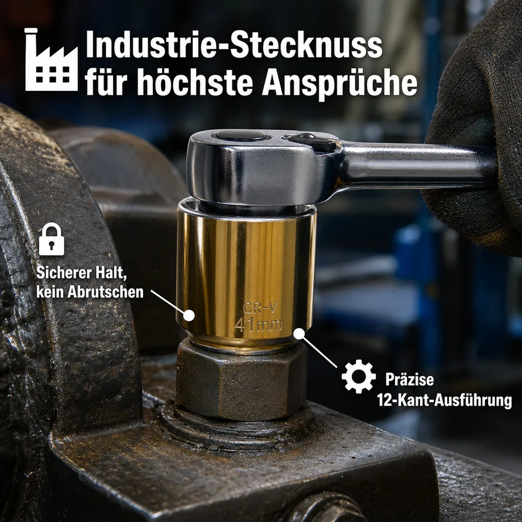 Stecknuss 3 4, 36mm Steckschlüssel, 12 Kant Nuss, Cr-V