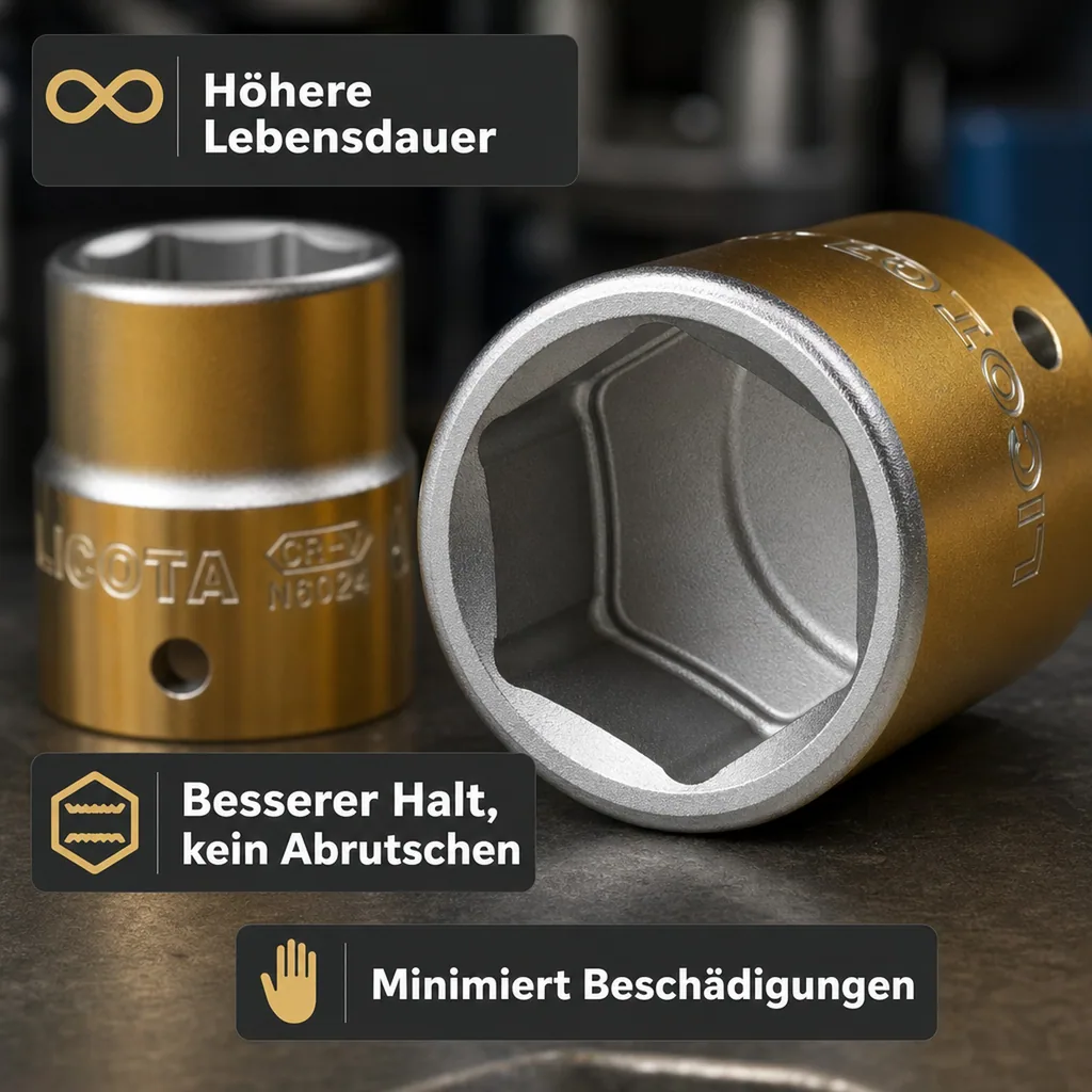 Stecknuss 3/4, 41mm Nuss SW41, Nuss für Ratsche, 6-Kant