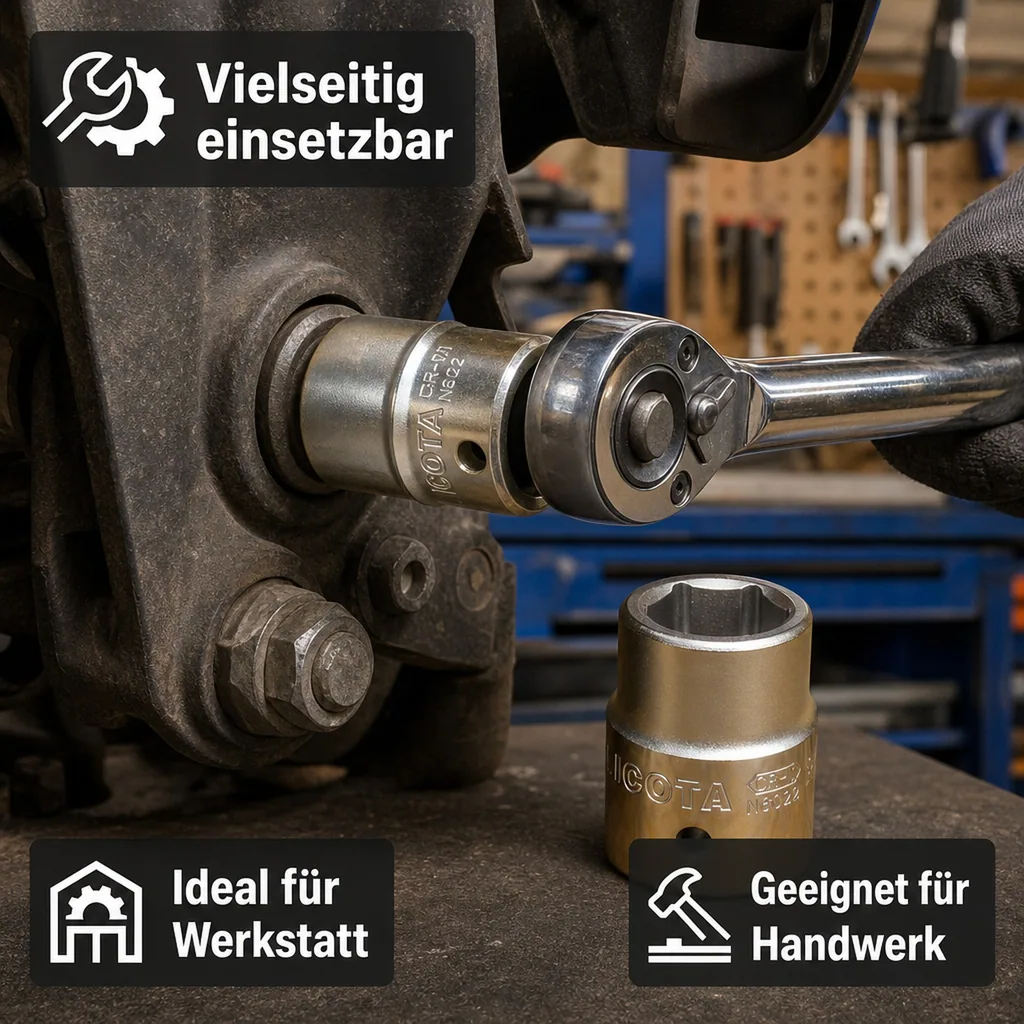 Stecknuss 46mm, 3/4 Zoll Stecknuss, Cr-V, Industriequalität