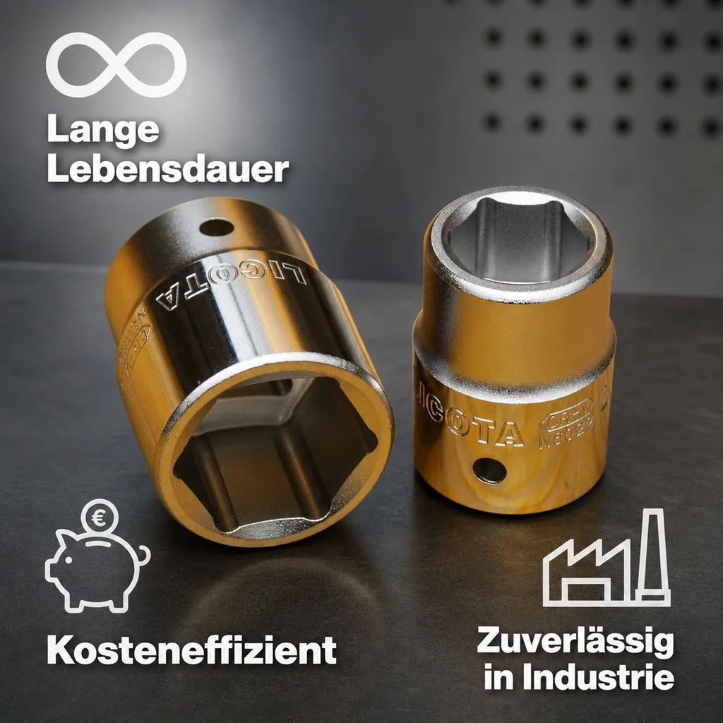 Stecknuss 46mm, 3/4 Zoll Stecknuss, Cr-V, Industriequalität