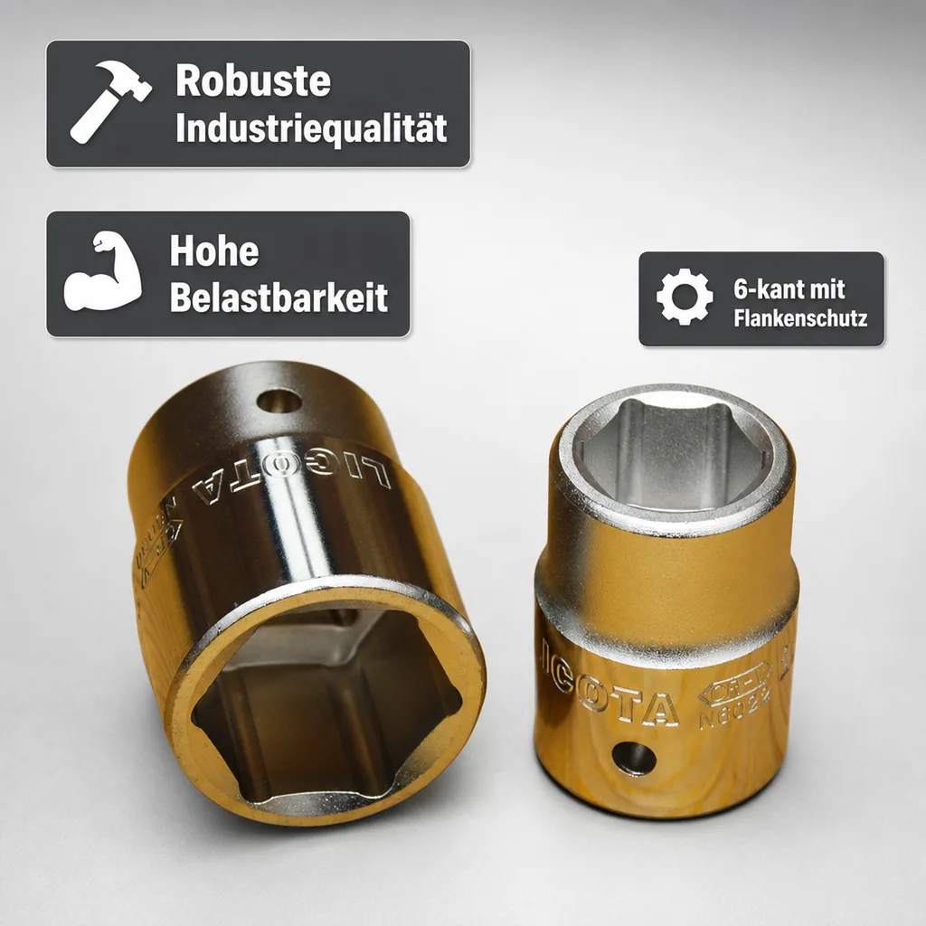 Stecknuss 46mm, 3/4 Zoll Stecknuss, Cr-V, Industriequalität