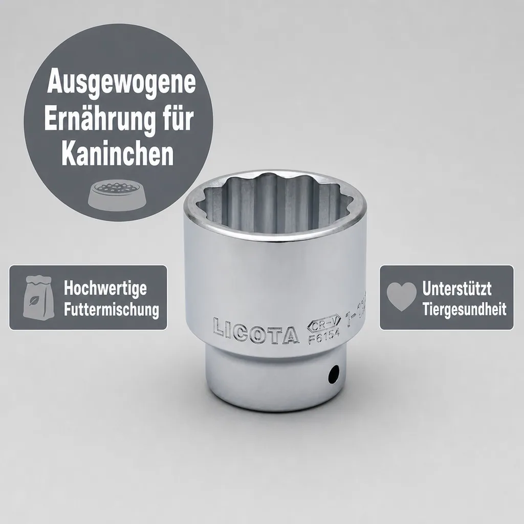 1 Zoll Nuss, Stecknuss 70mm, 12-Kant, Cr-V Industrieausführung