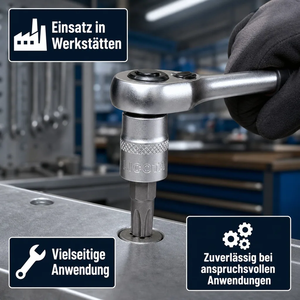 Innensechskant Nuss T55, 1/2 Zoll, CrV Stecknuss, Werkzeug Stecknuss
