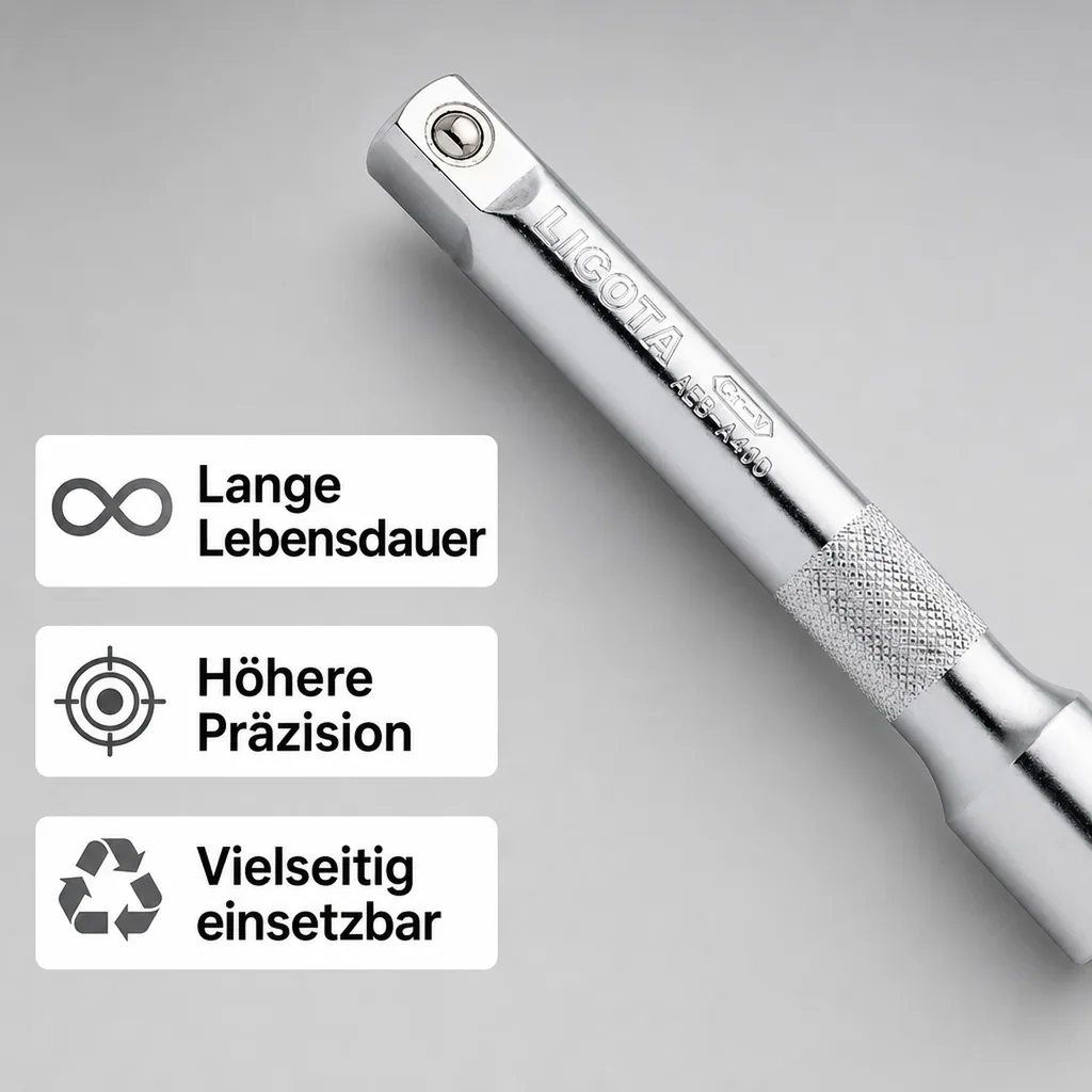 1/2 Zoll Verlängerung, 250mm, Steckschlüssel Verlängerung CrV