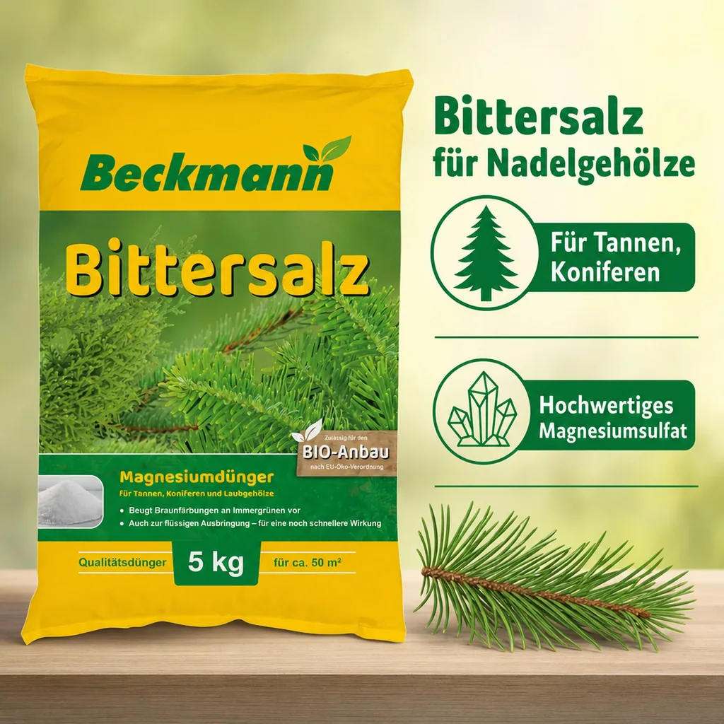Bittersalz 5kg, Magnesiumsulfat, Nadelbaumdünger