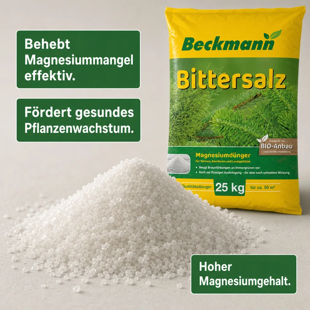 Bittersalz 25kg, Tannendünger, Koniferendünger, Magnesiumsulfat