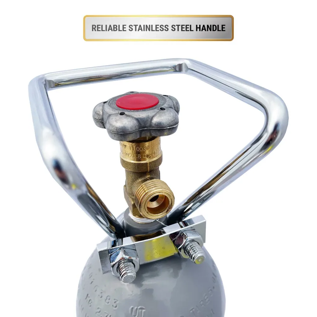 CO2 Flasche, Kohlensäureflasche, Gasflasche CO2 - 2,0 kg