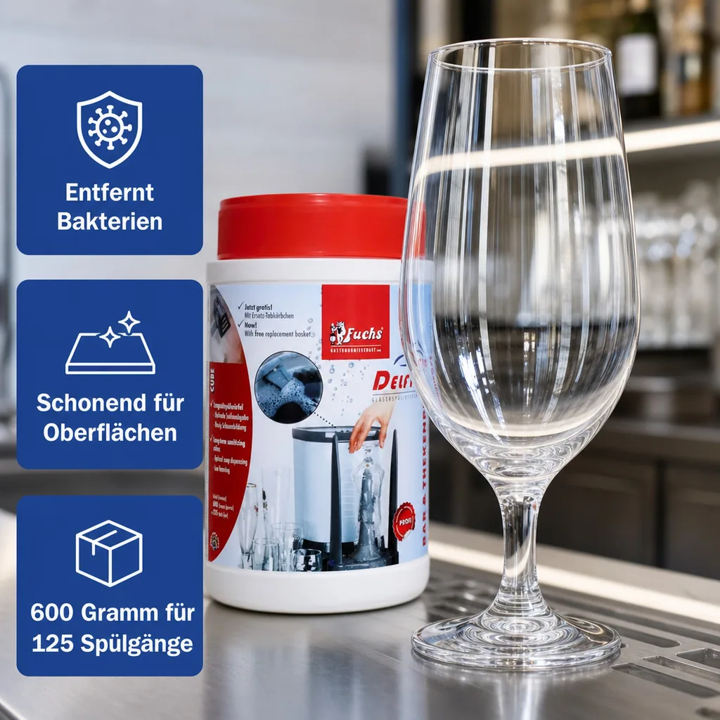 Spültabs, Gläserspültabletten, Spülwürfel - für Delfin Gläserspüler TS