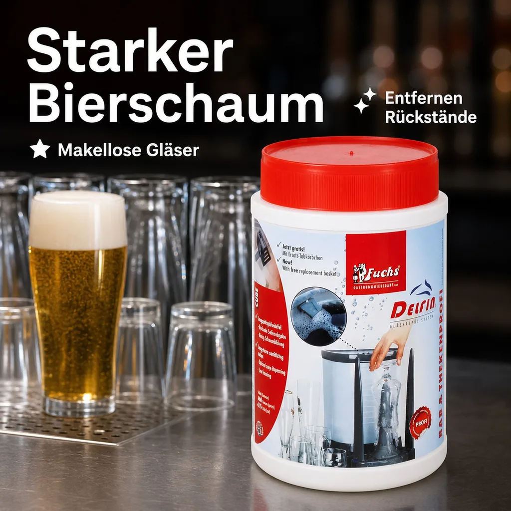 Spültabs, Gläserspültabletten, Spülwürfel - für Delfin Gläserspüler TS