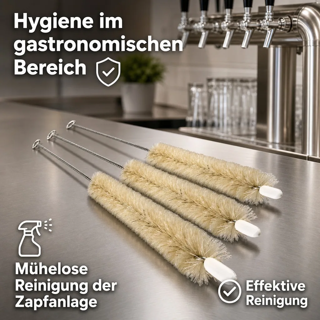 Reinigungsbürste, Putzbürste für Schankhahn, Zapfhahn, Bierhahn, Größe: für NW 7mm