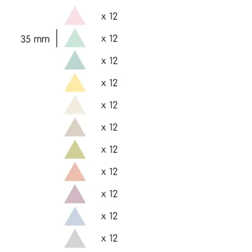 tresxics Wandsticker Dreiecke pastell