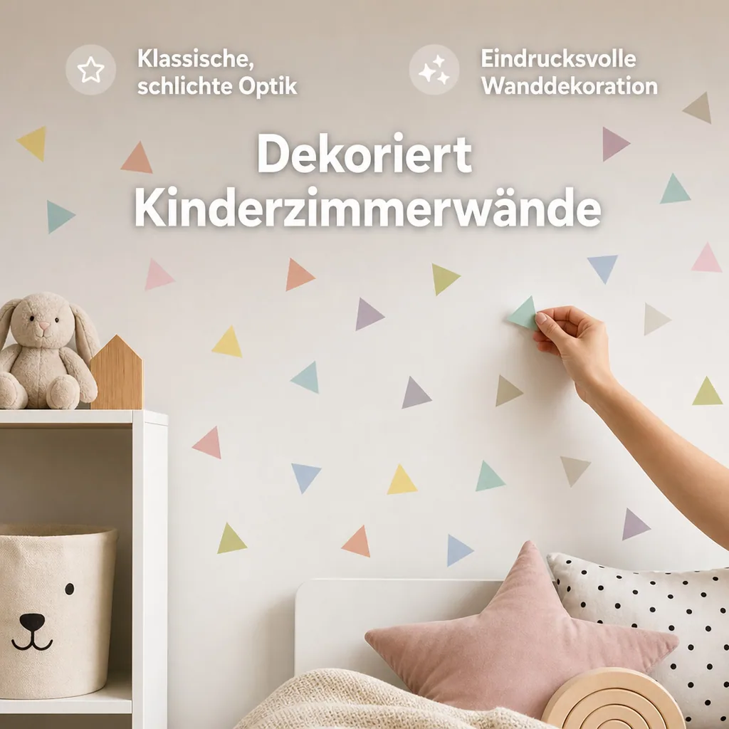 tresxics Wandsticker Dreiecke pastell