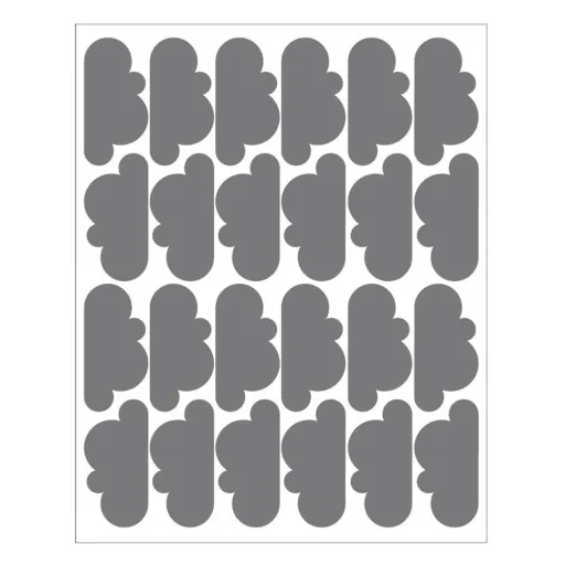 tresxics Wandsticker Wolken grau