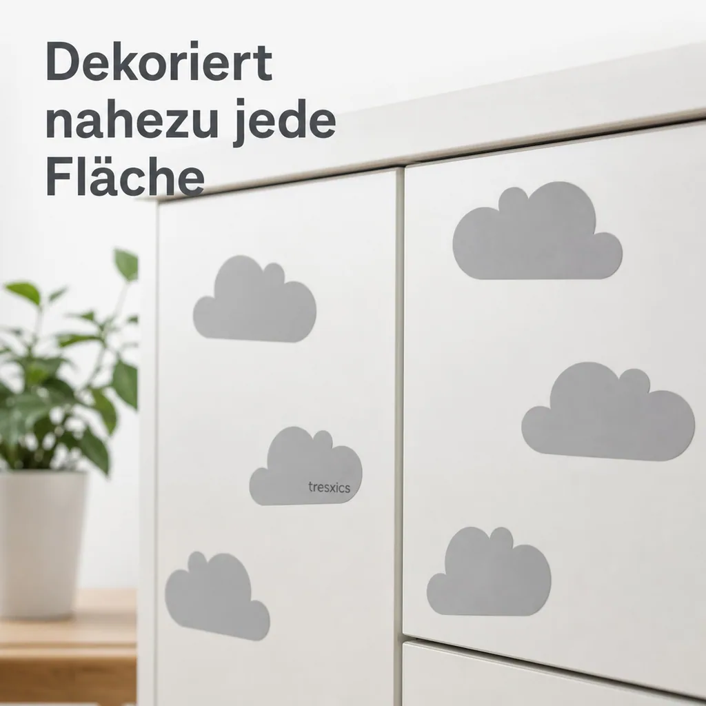 tresxics Wandsticker Wolken rosa