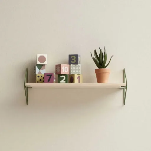 Kids Concept Wandboard Holz/Metall natur mit grün
