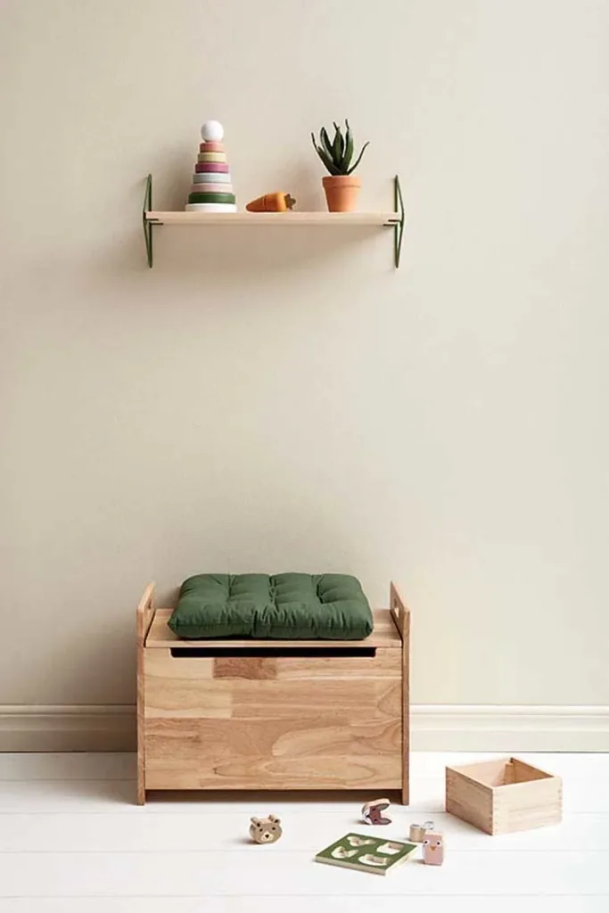 Kids Concept Wandboard Holz/Metall natur mit grün